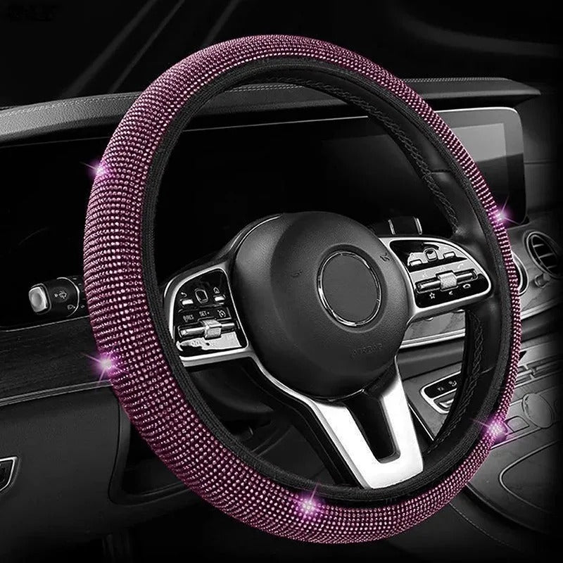 Rhinestone Steering Wheel Cover