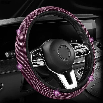 Rhinestone Steering Wheel Cover
