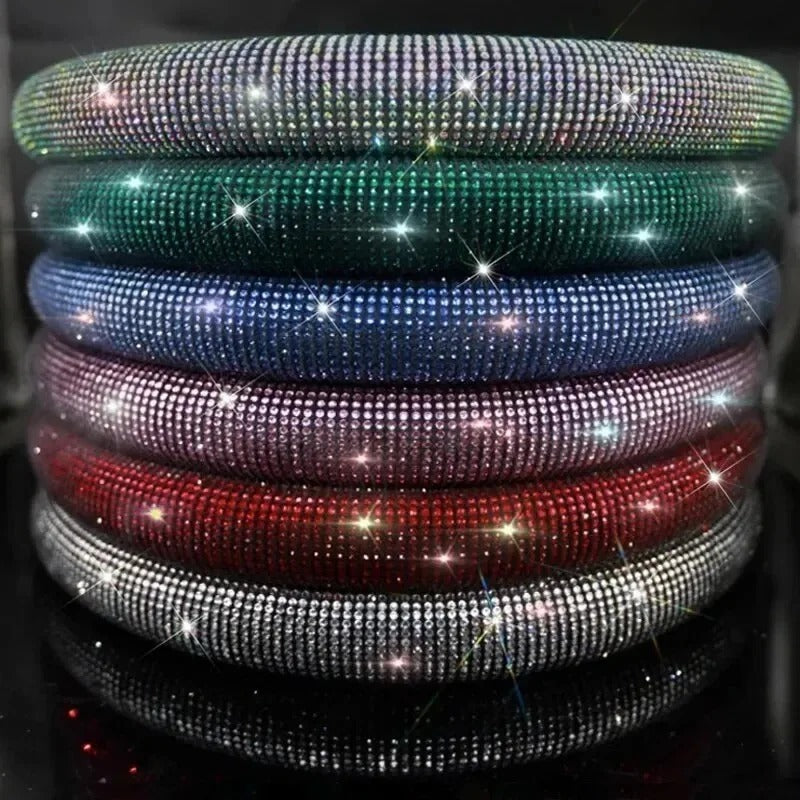 Rhinestone Steering Wheel Cover